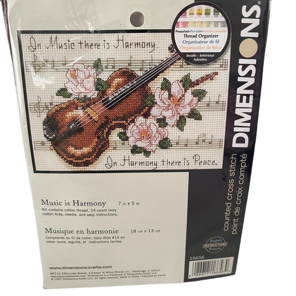 Dimensions counted cross stitch Music in Harmony 7X5 inches new unopened